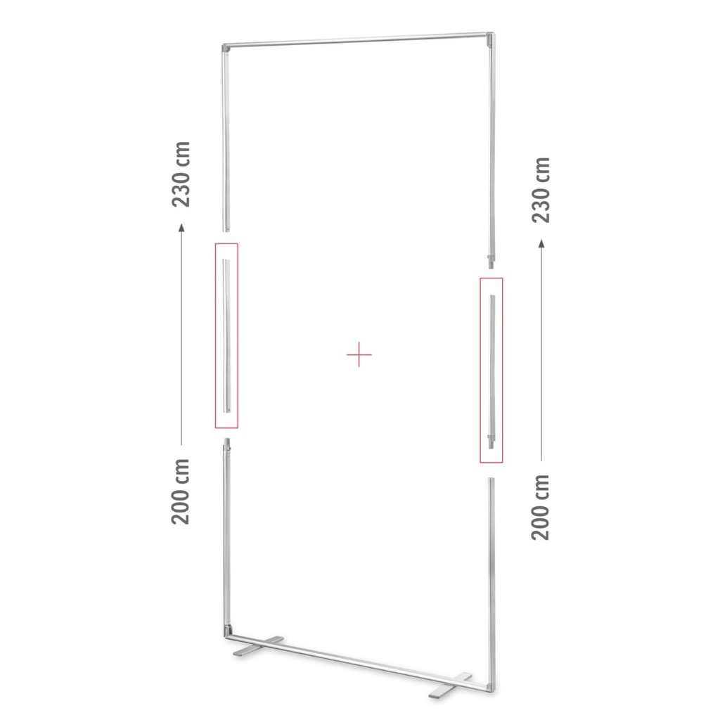 Long Set pour le système MEGA SEG™ (100x200, 230 cm)